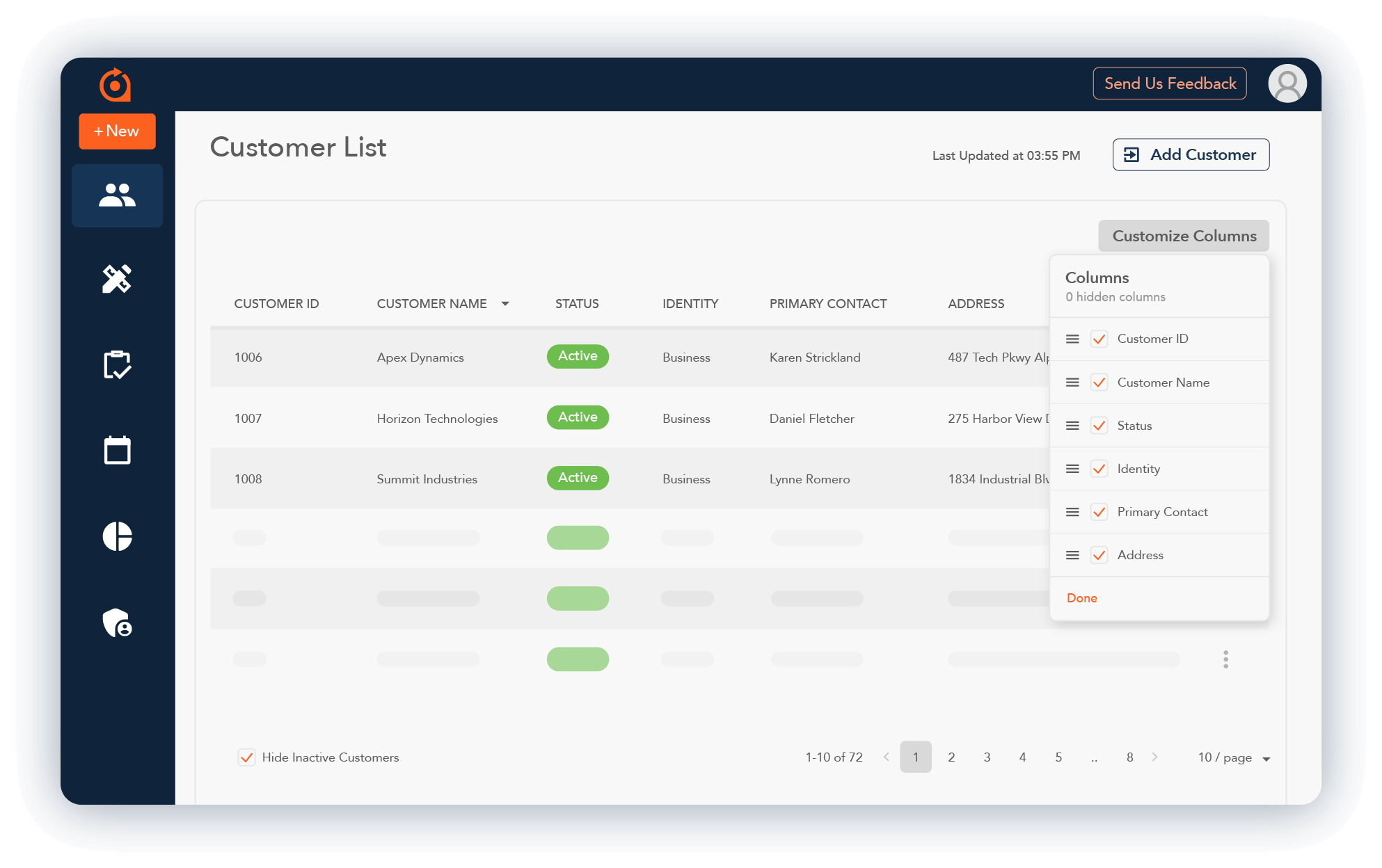Rev-io_Cloud-PSA_Customer-Management_Shadow